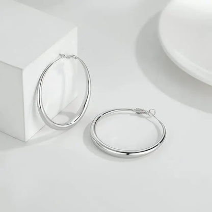 18K Gold Plated Chunky Hoop Earrings for Women - Hypoallergenic Thick Round Statement Jewelry Gift