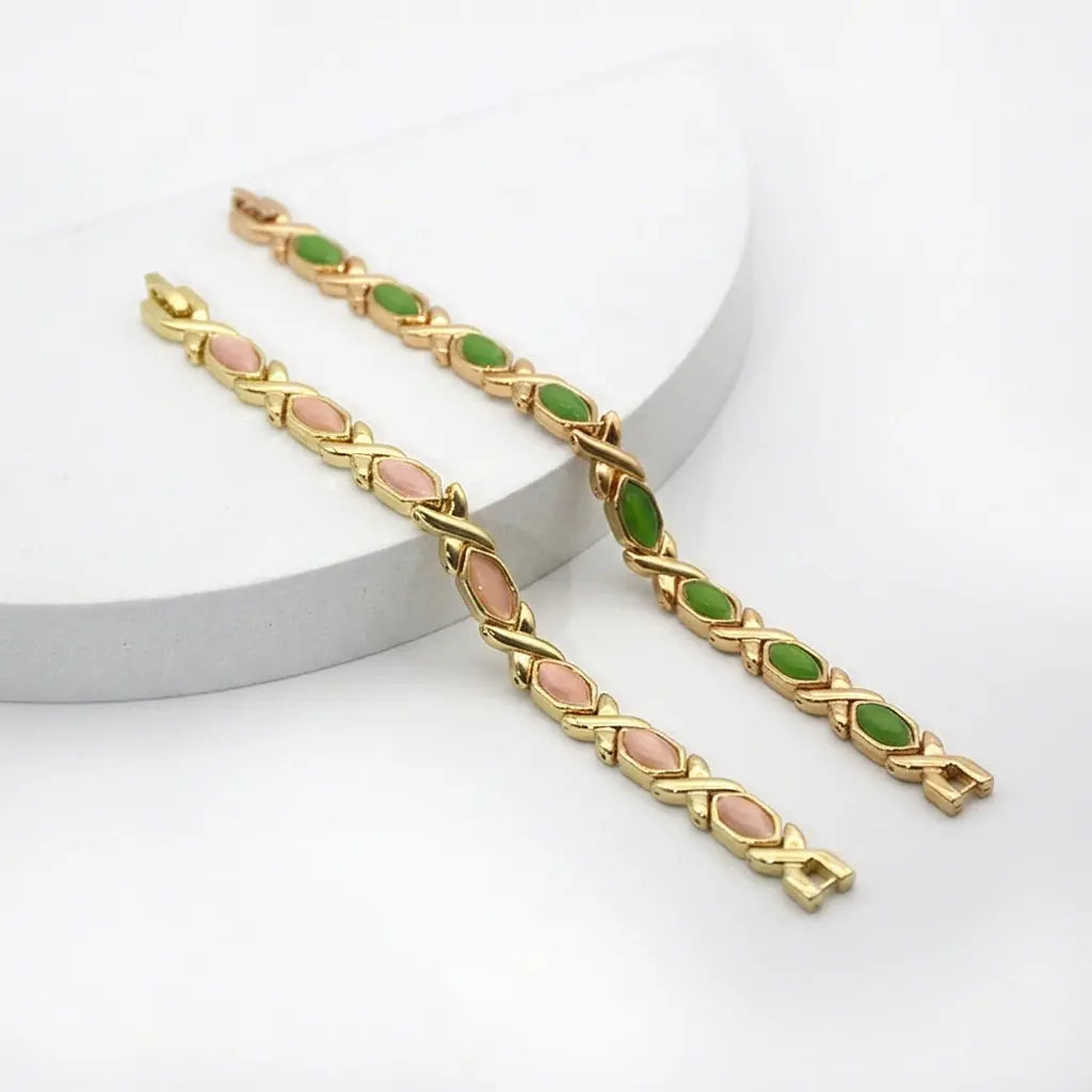 Detachable Energy Magnet Bracelet Featuring Diamond-Shaped Cat's Eye Stones, Adjustable Women's Health Wristband – Ideal Holiday Gift