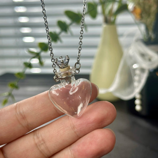[Christmas Gift] Refillable Heart Perfume Necklace-Romantic Christmas Gift for Girlfriend | Viral Scent