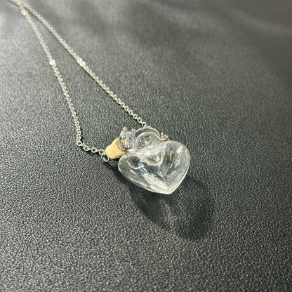 [Christmas Gift] Refillable Heart Perfume Necklace-Romantic Christmas Gift for Girlfriend | Viral Scent