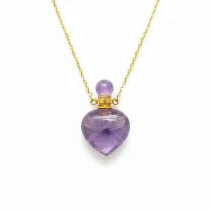 The Guardian Scent Natural Crystal Perfume Bottle Necklace