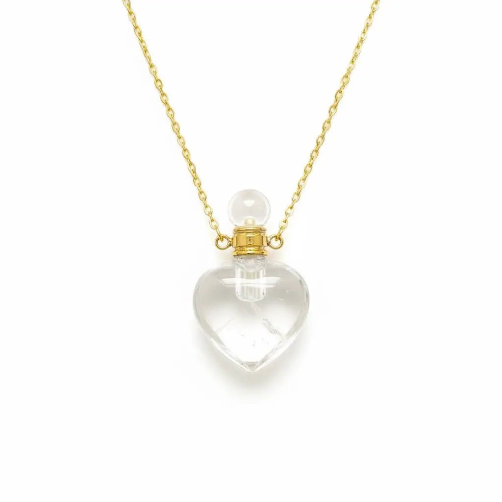 The Guardian Scent Natural Crystal Perfume Bottle Necklace