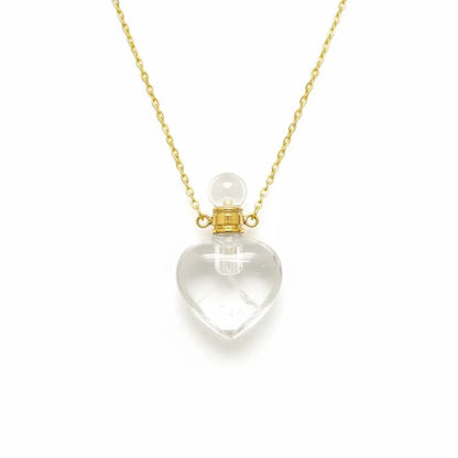 The Guardian Scent Natural Crystal Perfume Bottle Necklace