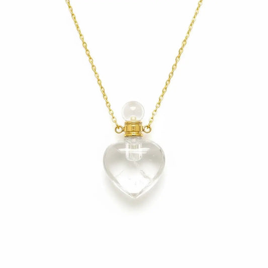 The Guardian Scent Natural Crystal Perfume Bottle Necklace