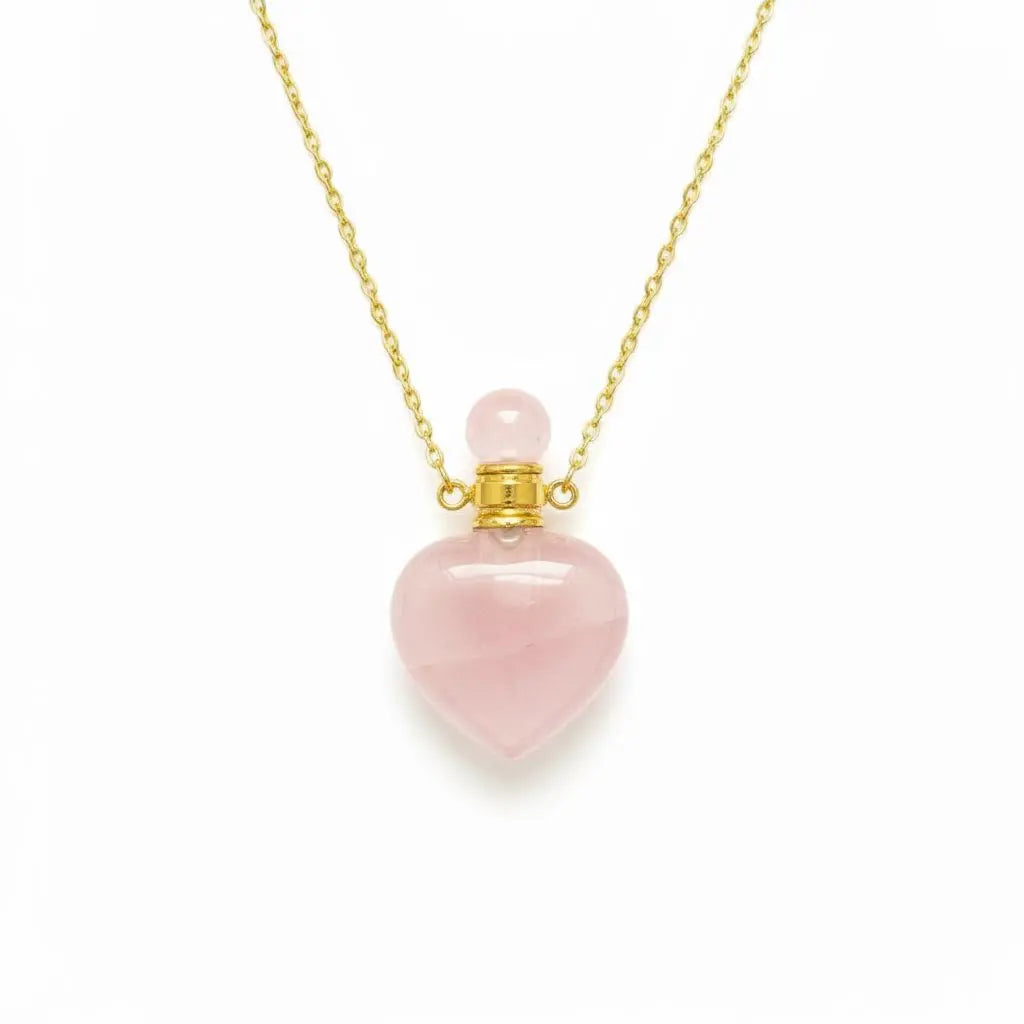 The Guardian Scent Natural Crystal Perfume Bottle Necklace